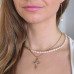 Golden Grace Drop Pearl Earrings