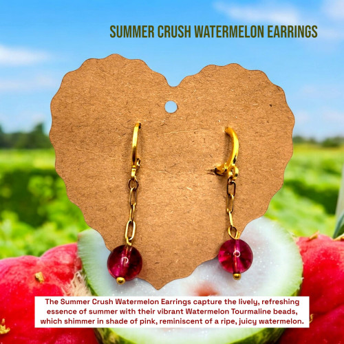 Summer Crush Watermelon Earrings