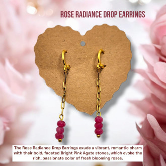 Rose Radiance Drop Earrings