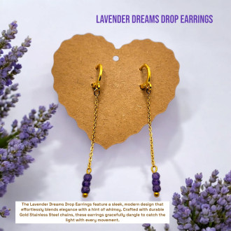 Lavender Dreams Drop Earrings Lavender Dreams Drop Earrings