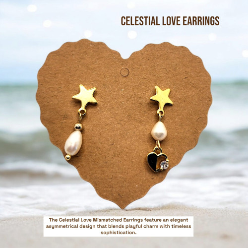 Celestial Love Mismatched Earrings