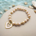 Ocean's Heart Pearl Bracelet