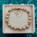 Ocean's Heart Pearl Bracelet