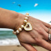 Ocean's Heart Pearl Bracelet