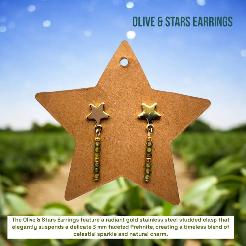 Olive & Stars Earrings