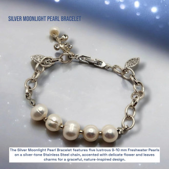 Silver Moonlight Pearl Bracelet