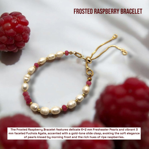 Frosted Raspberry Bracelet