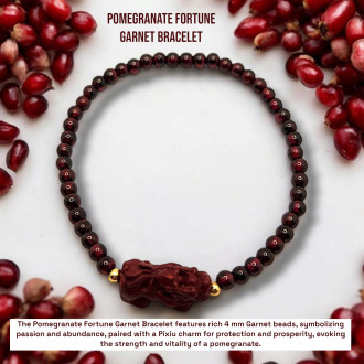 Pomegranate Fortune Garnet Bracelet
