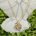 Golden Clover Spark Necklace