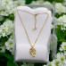 Golden Clover Spark Necklace