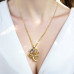 Golden Clover Spark Necklace