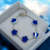 Silver Sky Clover Bracelet