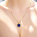 Indigo Clover Necklace