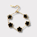 Noir Clover Bracelet