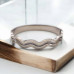 Lustrous Wave Bangle