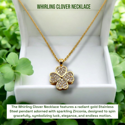 Whirling Clover Necklace