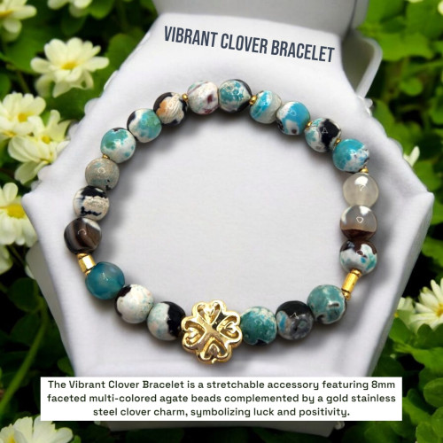 Vibrant Clover Bracelet
