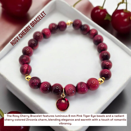 Rosy Cherry Bracelet