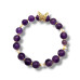 Amethyst Butterfly Bracelet