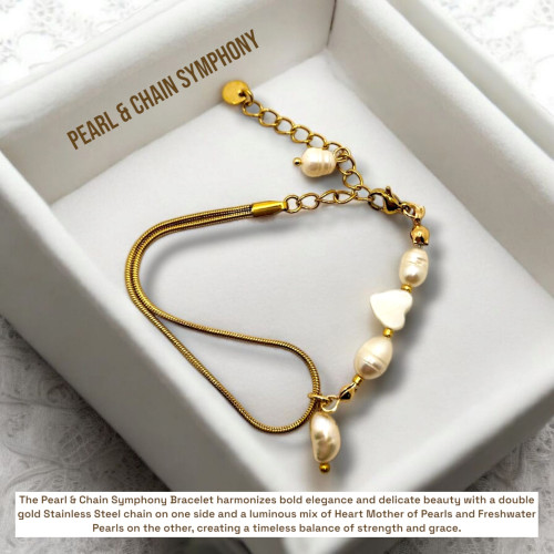 Pearl & Chain Symphony Bracelet