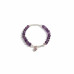 Divine Clarity Bracelet – Amethyst & Freshwater Pearl, 6mm