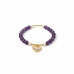 Heart of Serenity 6 mm Amethyst Bracelet Heart of Serenity 6 mm Amethyst Bracelet