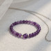 Heart of Faith Bracelet, Amethyst 6 mm