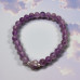Heart of Faith Bracelet, Amethyst 6 mm