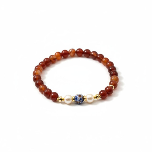 Radiant Courage Bracelet carnelian stone 6 mm Radiant Courage Bracelet carnelian stone 6 mm