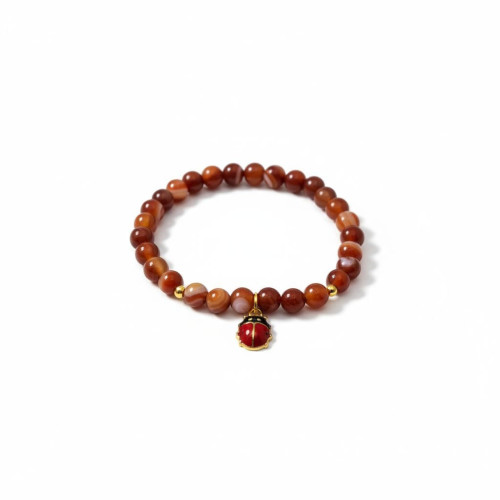 Faith & Favor Bracelet carnelian 6 mm Faith & Favor Bracelet carnelian 6 mm