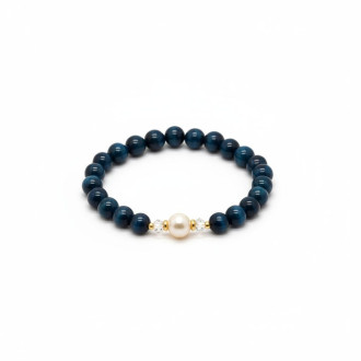 Grace & Clarity Bracelet Blue Tiger Eye 8 mm