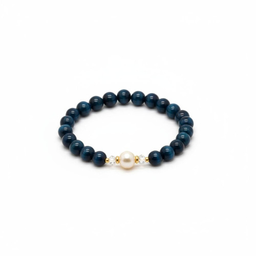 Grace & Clarity Bracelet Blue Tiger Eye 8 mm Grace & Clarity Bracelet Blue Tiger Eye 8 mm