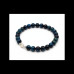 Divine Heart Bracelet Blue Tiger Eye 8 mm, shell
