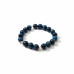 Kingdom Strength Bracelet  Blue Tiger Eye (10 mm), Czech Crystals