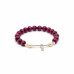 Virtue & Grace Bracelet Pink Tiger Eye (8 mm), Majorica-style Pearls