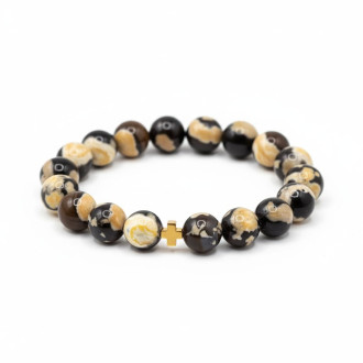 Faithful Journey Bracelet Spotted Agate (10 mm)