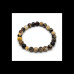 Faithful Journey Bracelet - 8 mm Spotted Agate with golden Cross Faithful Journey Bracelet - 8 mm Spotted Agate with golden Cross