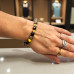 Faithful Journey Bracelet - 8 mm Spotted Agate with golden Cross Faithful Journey Bracelet - 8 mm Spotted Agate with golden Cross