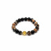 Light of Grace Bracelet - 10 mm Spotted Agate with Murano-style Glass bead 