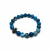 Heaven’s Peace Cross Bracelet 10 mm Faceted Blue Lace Agate