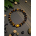 Strength & Glory Bracelet - 8 mm Tiger Eye with Murano-style bead Strength & Glory Bracelet - 8 mm Tiger Eye with Murano-style bead