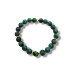  Faith Renewed Bracelet - 8 mm Matte Azure Malachite 