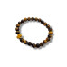 Courage in Faith Bracelet - 8 mm Tiger Eye with golden Cross Courage in Faith Bracelet - 8 mm Tiger Eye with golden Cross