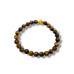 Courage in Faith Bracelet - 8 mm Tiger Eye with golden Cross Courage in Faith Bracelet - 8 mm Tiger Eye with golden Cross
