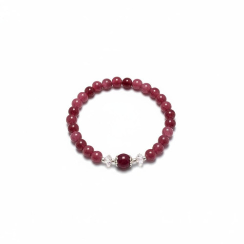 Heart of Light Bracelet - 6 мм Strawberry Quartz Heart of Light Bracelet - 6 мм Strawberry Quartz