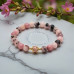 Heaven’s Embrace Bracelet - 8 mm Pink Opal Heaven’s Embrace Bracelet - 8 mm Pink Opal