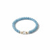 River of Hope Bracelet - 6 mm Aquamarine with clear quartz River of Hope Bracelet - 6 mm Aquamarine with clear quartz