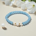 River of Hope Bracelet - 6 mm Aquamarine with clear quartz River of Hope Bracelet - 6 mm Aquamarine with clear quartz