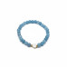 Heart of Heaven Bracelet - 6 mm Aquamarine with Mother of Pearl heart Heart of Heaven Bracelet - 6 mm Aquamarine with Mother of Pearl heart