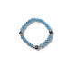 Heaven’s Flow Bracelet - 6 mm Aquamarine with Porcelain beads Heaven’s Flow Bracelet - 6 mm Aquamarine with Porcelain beads
